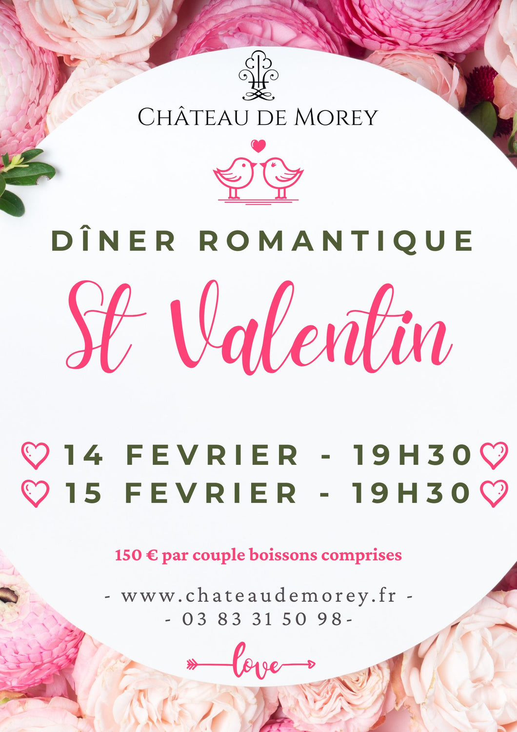 St Valentin 2025 - Prix par couple